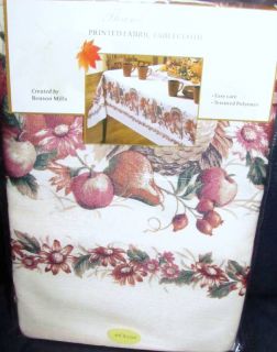   Printed Fabric Tablecloth Benson Mills Oblong 60X84