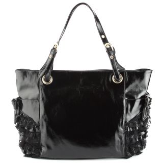this betseyville by betsey johnson ruffle tote brings a touch
