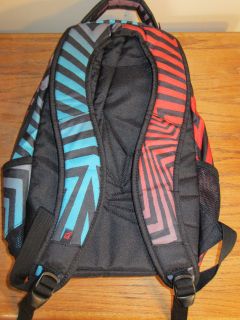 Volcom Big Youth Backpack NWOT Black Blue Red Schoolbag