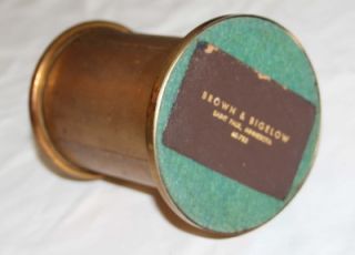 Vintage Mid Century Brown & Bigelow Brass Cigarette Dispenser