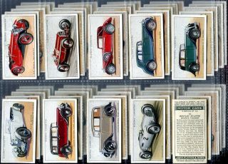 Tobacco Card Set, John Player & Sons, MOTOR CAR,Vintage Vehicles,1st 