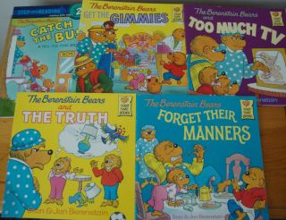 Lot 9 The Berenstain Bears Books Manners Truth TV Gimmies Car Trip 