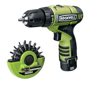 ROCKWELL 12 Volt Cordless LithiumTech Drill with 2 Batteries Model 