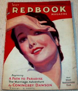 1931 Redbook Magazine w Bernard de Voto Airline Stewardesses w C 
