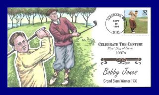 Collins Hand Painted 3185N CTC 1930 Bobby Jones Golf Gram Slam Winner 