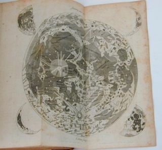 1730 Astronomy 2nd Ed John Keill Newton Maps of Moon