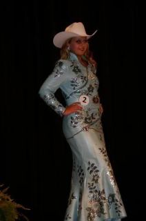handmade leather rodeo queen dress  1300 00