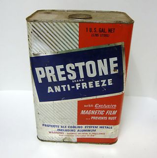 vintage prestone antifreeze tin can  14 99