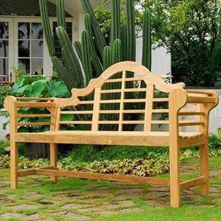 New Patio Porch Solid Teak Wood Lutyens Bench Chair 5 Outdoor Garden 