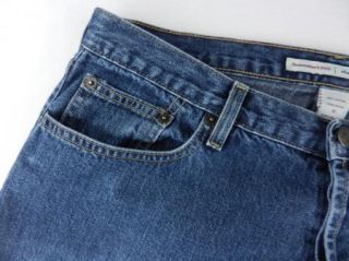 Abercrombie Fitch AF Button Capri Crop Denim Jeans Womens Pant Sz 8 10 