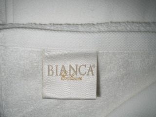 Piece Bianca Firenza Embroidered Bath Towel White / Black 50x27 100% 
