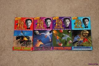this is a set of 4 bill nye the science guy vhs tapes i watched about 