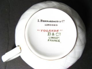 Bernardaud Yolande Cup Saucer New