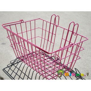   Lift Off w Handle Bicycle Basket for 20 24 26 beach cruiser bike PINK