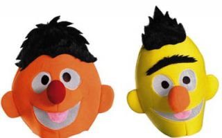 Sesame Street Bert & Ernie Adult Costume Headpiece Couples Costume