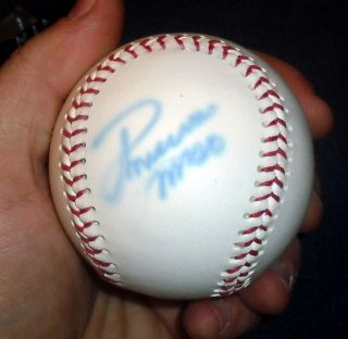Hand Signed Minnie Minoso Bert Campaneris Baseball w Cube w COA 161012 