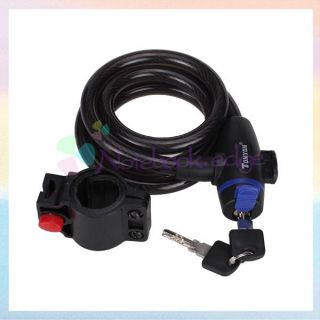 Bike Bicycle Motor Bike Security Cable Lock Cycling with Mounted 
