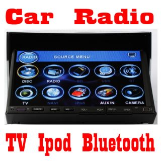 Best 7 Flip Down LCD Car Stereo DVD CD VCD Radio Player USB DIVX iPod 