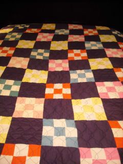 Handmade Quilt Kentucky Crafts Multi Color Pattern Queen Size 