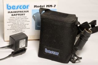 Bescor 12 Volt Mainstream Shoulder Battery Pack with Charger Model MM7 