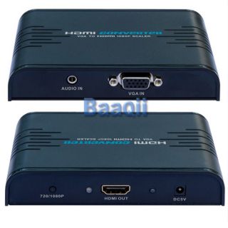 LKV352 PC to TV VGA Audio to HDMI 720P 1080p Upscaler Converter 