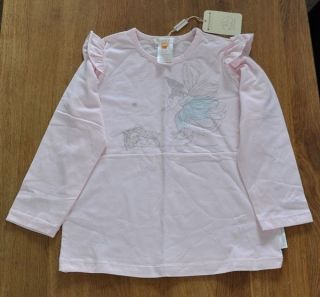 ANNE GEDDES Girls Pink Fairy Top T Shirt Size 4 Years 108cm 42.5 BNWT 