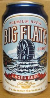 Big Flats Beer Can w Waterwheel Rochester New York 1