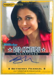 2010 Pop Century Autograph Auto Bethenny Frankel 5 5 Real Housewives 