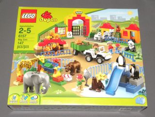 New Lego Ville Duplo Set 6157 Legoville Big Zoo w White Tigers Panda 