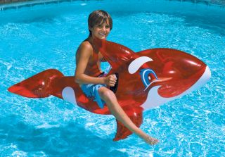 Kids Orca Ride on Inflatable Swimming Pool Float Toy