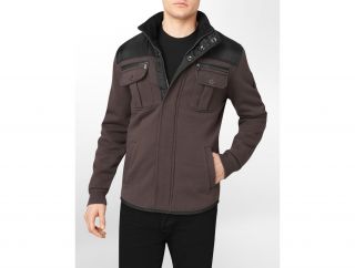 Calvin Klein Big Tall Hooded Fleece Jacket Mens