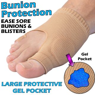 Gel Filled Big Toe Bunion Corns Gout Arthritis Hammer Toe Foot Pain 
