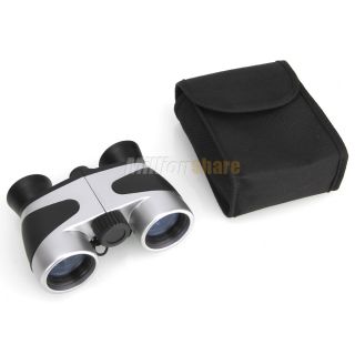 New 4x30 Camping Binoculars Telescope Silver for Outdoor