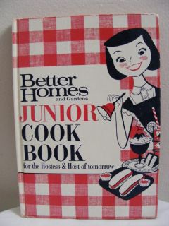 Vtg Better Homes and Gardens Junior Cookbook 1963