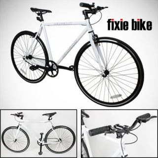    Fixed Gear Bike Single Speed Riser Bar Fixie Road Bike Track Bicycle