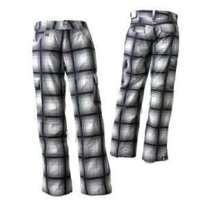 roxy quiksilver girl snow pants blk wht plaid med nwt