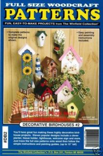 Decorative Birdhouses 2 Woodworking Pattern