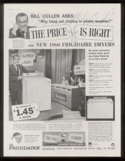 1959 Bill Cullen The Price Is Right Photo Frigidaire Ad