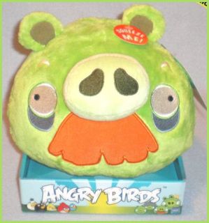 Angry Birds 8 Plush Grandpa Green Pig with Sound New