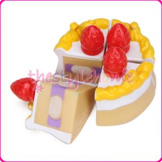 Colorful Birthday Party Cake Kids Pretend Play Food Set
