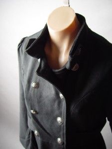 Beverly Hills Polo Club Wool Blend London 60s Mod Stand Collar Jacket 