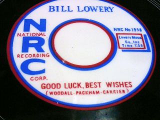 ONE OF A KIND Bill Lowery National Recording Corp. Woodall, Packham 