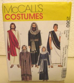 McCalls Pattern 2060 New Uncut Costume Biblical LG 38 40