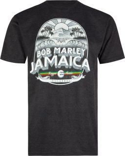 Billabong Mens Charcoal Gray Bob Marley Jamaica Crew M45BUJAM Bkh 