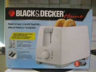 Black and Decker Toast It All 2 Slice Toaster T2101 Bagel Extra Wide 