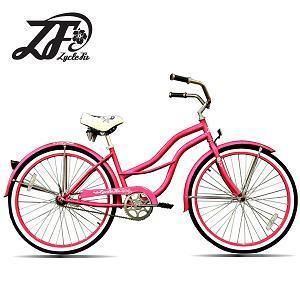    girls single speed comfort cruiser road bike bicycle 26 inch pink