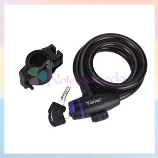 Bike Bicycle Motor Bike Security Cable Lock Cycling with Mounted 