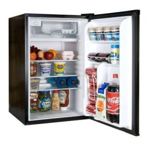 NEW HAIER 4.5 cu. ft Black Compact Mini Refrigerator & Freezer Fridge 