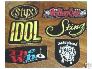 Billy Idol Patch Sticker CD 91 Punk RARE Die Cut