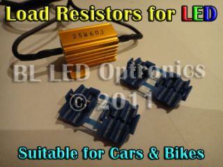 25W 6 Ohms 12V Load Resistor Kit Car Bike Turn Signal